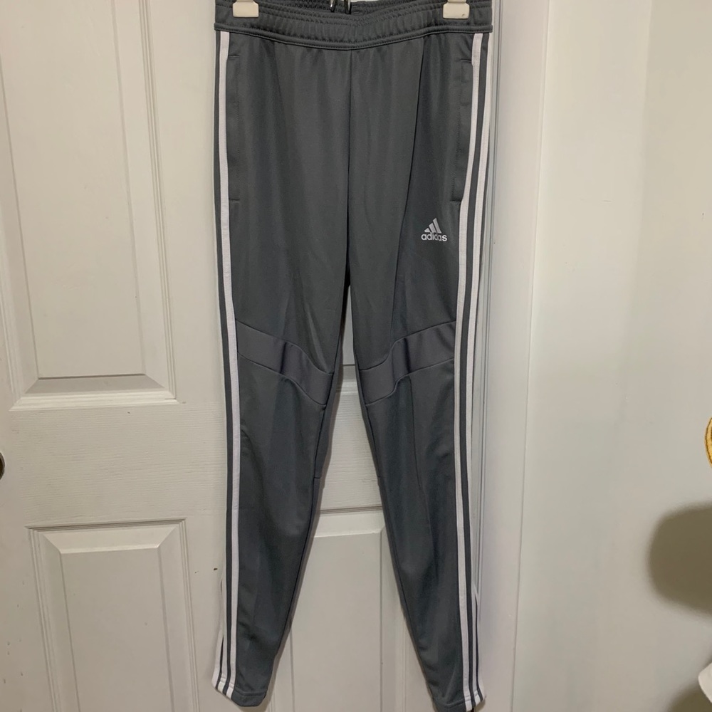 Grey Adidas Tiro19 Training Pants Climacool/Soccer